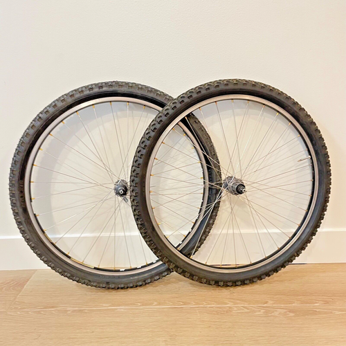 XTR Vintage MTB Wheelset Wheelsmith Breezer Rims 26" Shimano M950 Hubs 32 Hole - Picture 3 of 11