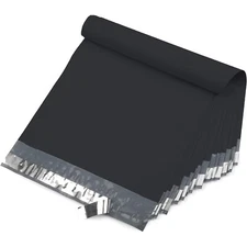 Yens 14.5X19 M7-500pcs POLY MAILERS SHIPPING ENVELOPES PLASTIC BAGS-Black