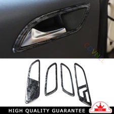 Car Inner Door Handle Cover Trim For Mercedes Benz B-Class 2012-2019 Black Wood