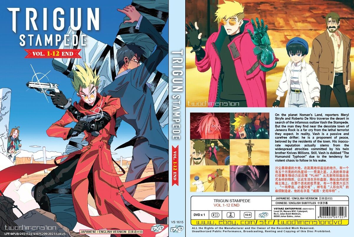 ANIME DVD~ENGLISH DUBBED~Trigun Stampede(1-12End)All region+FREE GIFT