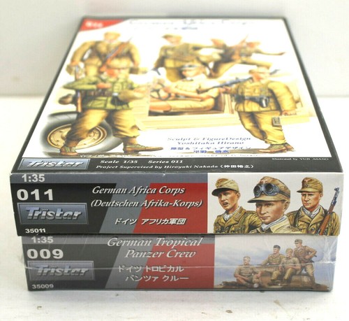 2pc Tristar 1/35 WWII Model Kits German Panzer Crew + German Africa Corps NIB - Picture 5 of 5