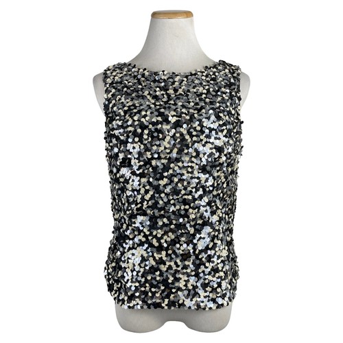 Blouse Tunique Femme ZZS Boutique - Bleu Turquoise/Blanc - Manches à Volants - Taille M - Occasion Très Bon état