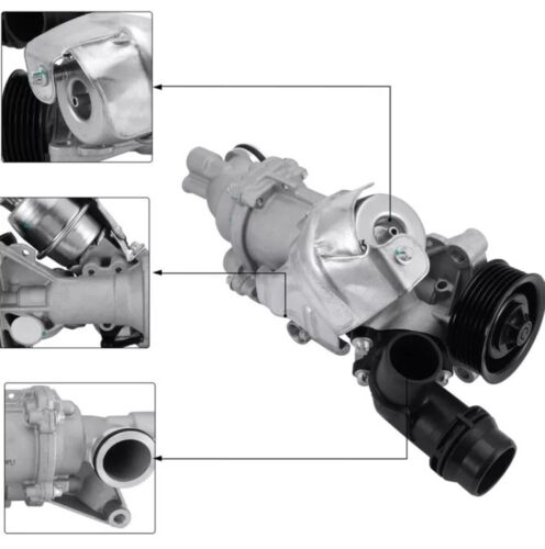 Water Pump 2742000301 for Mercedes-Benz C180 C200 C250 C300 E200 C204 W204 W212