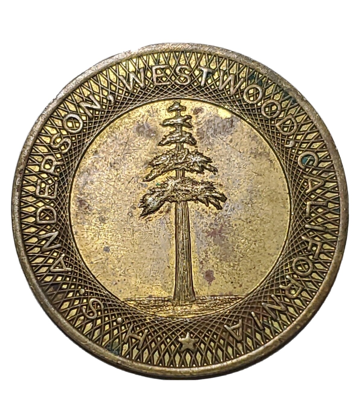 Westwood, CA Trade Token: H.S. Anderson GF $1.00 Trade Only At H.S.A. Stores