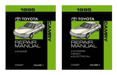 1995 Toyota Camry Shop Service Repair Manual Book Engine Drivetrain OEM
