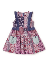 Matilda Jane Girls Pottery Class Floral Patchwork Dress Sleeveless Size 6