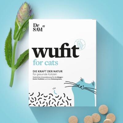 Dr. SAM wufit Cat- Katzen Tabletten für die Magen-Darm-Funktion & Immunsystem