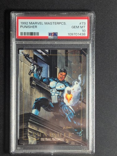 1992 Marvel Masterpieces #73 Punisher PSA GEM MINT 10 RARE