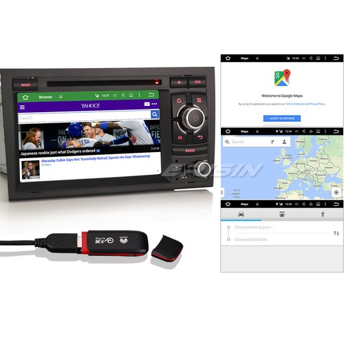 Android 5.1.1 DAB+Car DVD GPS Player for AUDI A4 SEAT EXEO S4 RS4 RNS-E 4028AGB - Imagen 4 de 12