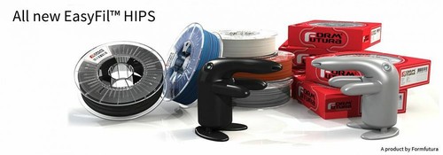HIPS Filament EasyFil HIPS 1.75mm Black 750 gram 3D Printer Filament - 第 1/2 張圖片