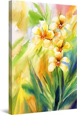Yellow Flowers Waiting for You 60x90cm Framed Premium Quality Wall Art Print