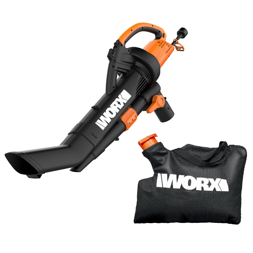 WG509 Worx TRIVAC 3 In 1 Electric Leaf Blower Mulcher Vacuum with