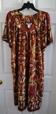 VTG Anthony Richards House Dress Muumuu Sz XL Short Sleeve
