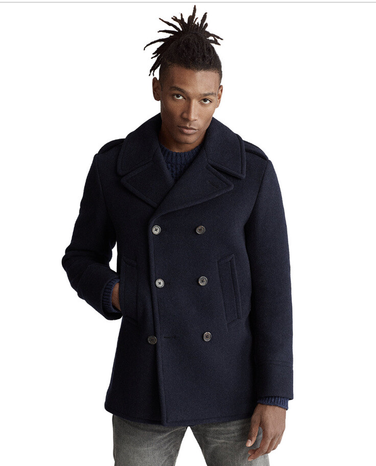 Polo Ralph Lauren Men's Melton Peacoat 