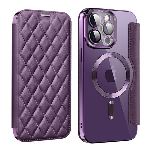 Etui na iPhone 16 15 14 Pro Max 13 Skórzany portfel Magnetyczny Magsafe Flip Cover - Zdjęcie 16 z 19