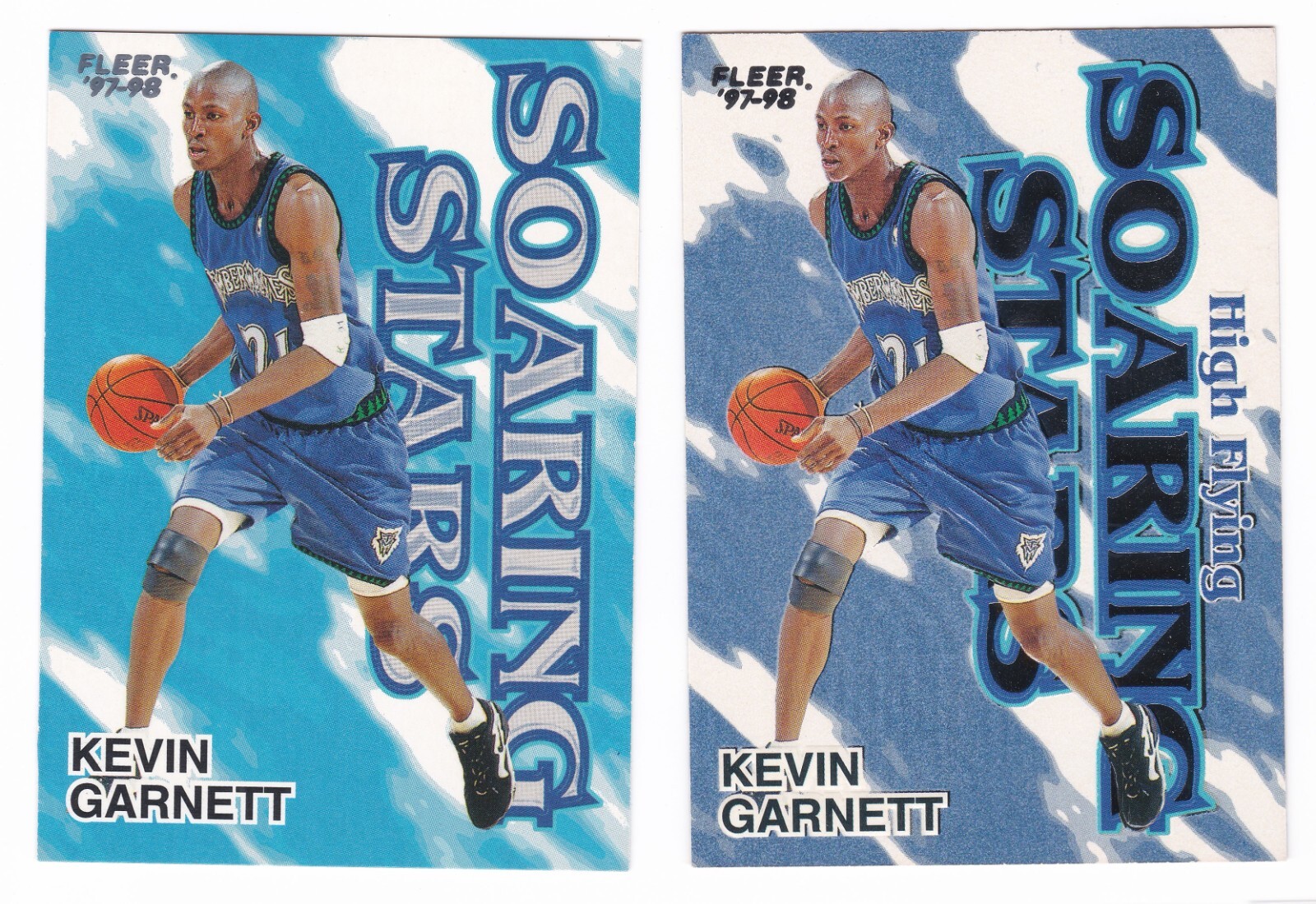 1997-98 Fleer Kevin Garnett Soaring Stars #6 HIGH FLYING Parallel Insert Lot