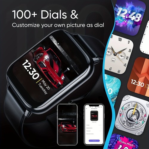 DIZO Smart Watch 2, Blood Oxygen Heart Rate and Sleep Monitor Fitness Tracker - Picture 2 of 13