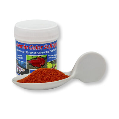 AQ4Aquaristik - Artemia Color SoftEggs, Jungfisch Aufzuchtfutter, Alleinfutte...