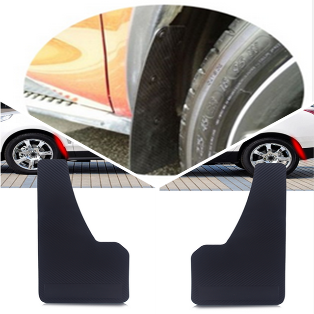 Universal SUV Car Mudflaps Wheel Moulding Fender Mudguard Pair Carbon