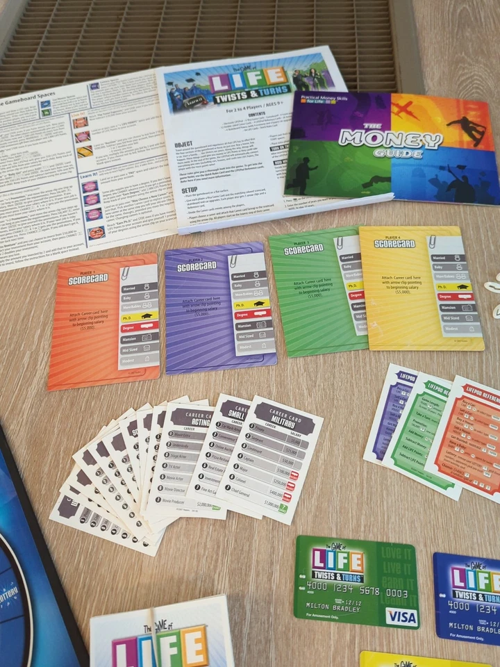 Настольная игра Game of Life Twists & Turns запасные части карты Visa Score - Изображение 4 из 4