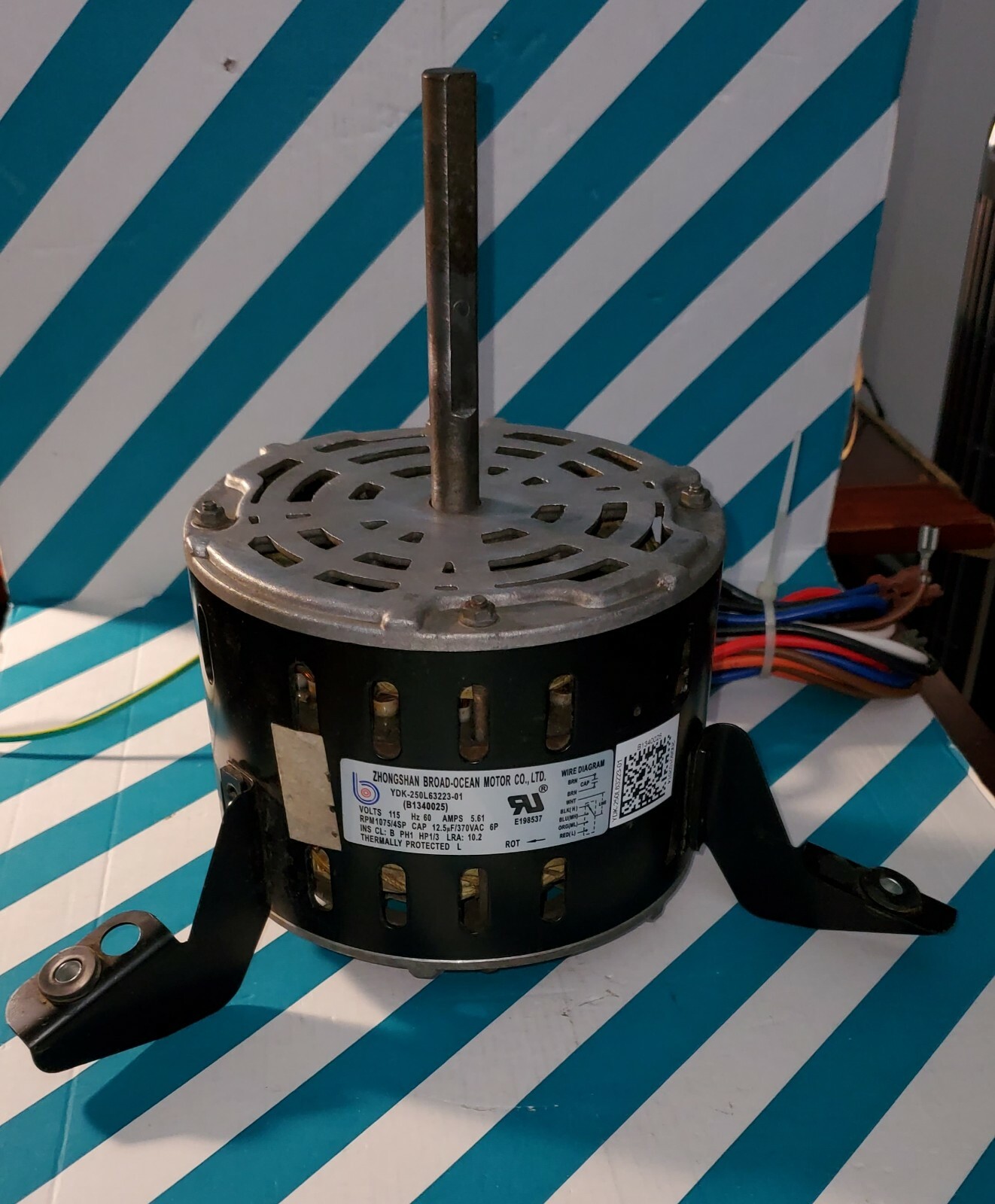 YDK250L6322301.Zhongshan BroadOcean.BLOWER MOTOR .HP 1/3.(B1340025