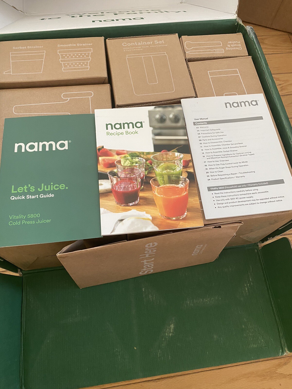 NAMA VITALITY 5800 J1 COLD PRESS JUICER eBay