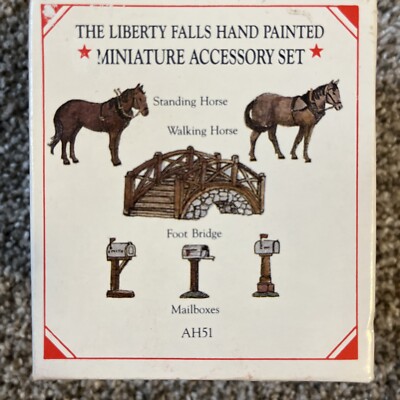 Liberty Falls - Horse Bridge Accessories Mailboxes AH51 Hand Painted Pewter