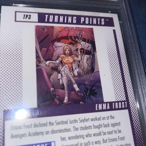 2023 Allegiance Emma Frost Turning Points Hologram PSA 9 Mint Rare Marvel Card - 第 15/16 張圖片