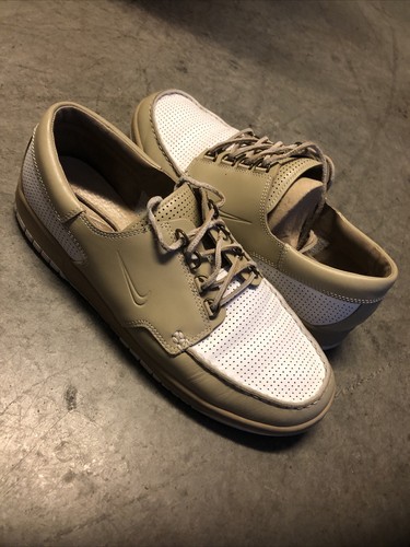 Vintage Nike Mad Jibe Deck Boat Shoes 313264-212 Men's Size 11.5 Tan/White - 第 1/6 張圖片