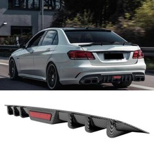 Carbon Style Rear Bumper Lip Diffuser W Light For Mercedes Benz W212 Amg E63 Carbon Style Rear Bumper Lip Diffuser W Light For Mercedes Benz W212 Amg E63