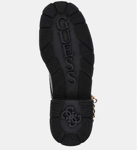 Zapatos de mujer GUESS botines con cordones botas con cordones cadena Chatrm Xenia talla 38 negro - Imagen 5 de 5