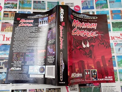 Spider man - Venom: maximum carnage en boîte - MD - Jeu Occasion Pas