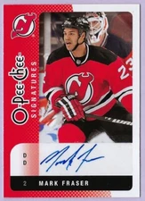 2010/11 O-Pee-Chee Signatures card# OS-MF of Mark Fraser