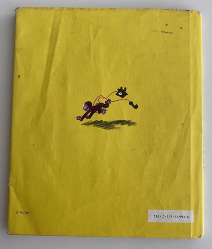 Vintage Curious George H.A Rey Yellow Cloth Hardcover Book 1969 w/ Dust Jacket - Picture 2 of 8