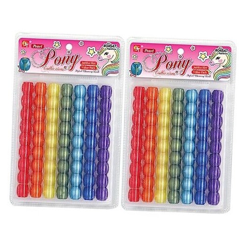 126 Pcs Beads Jewelry Making Kit DIY Hair Braiding Bracelet Pearl