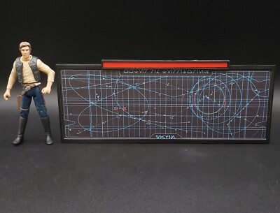 CUSTOM WALL SCREEN COMPUTER for 3.75'' 1:18 STAR WARS FIGURE DIORAMA (B13)