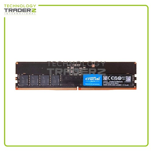 ** CT16G48C40U5 Crucial 16GB PC5-38400 DDR5-4800MHz non-ECC Desktop Memory **