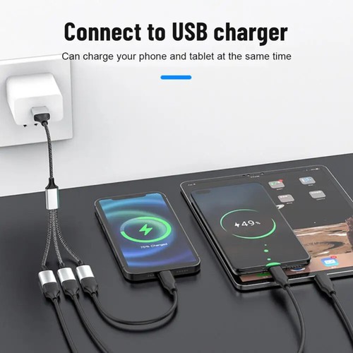 Usb Type C Hub Extensions Usb Cable Splitter Otg Multi Splitter Adapter 4port 4 - Zdjęcie 3 z 14