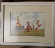 Disney Winnie Pooh Framed Picture Wall Art Baby Nursery Eeyore Tigger Piglet Roo