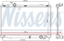 RADIATOR, ENGINE COOLING FOR LEXUS NISSENS 646856