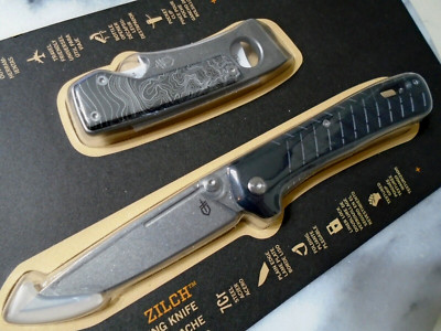 Gerber Zilch Pocket Knife Chonk Multi Tool 2 Pc Set 7Cr17MoV Cap Lifter Pry Bar