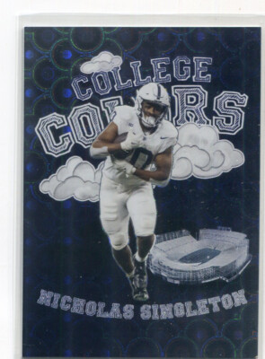 NICHOLAS NICK SINGLETON 2024 Onit College Colors HOLO #CC-2 PSU Penn St State RB