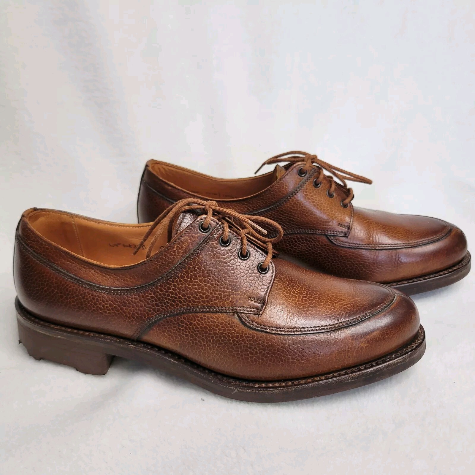 SAOLA Polo Ralph Lauren Crockett Jones Ridgeway suola a strappo scarpe in pelle panca fatte 9 5