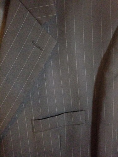 Chaqueta Traje Chaps Navy a Rayas para Hombre 100% Lana 3 Botones (46R) - Imagen 2 de 7