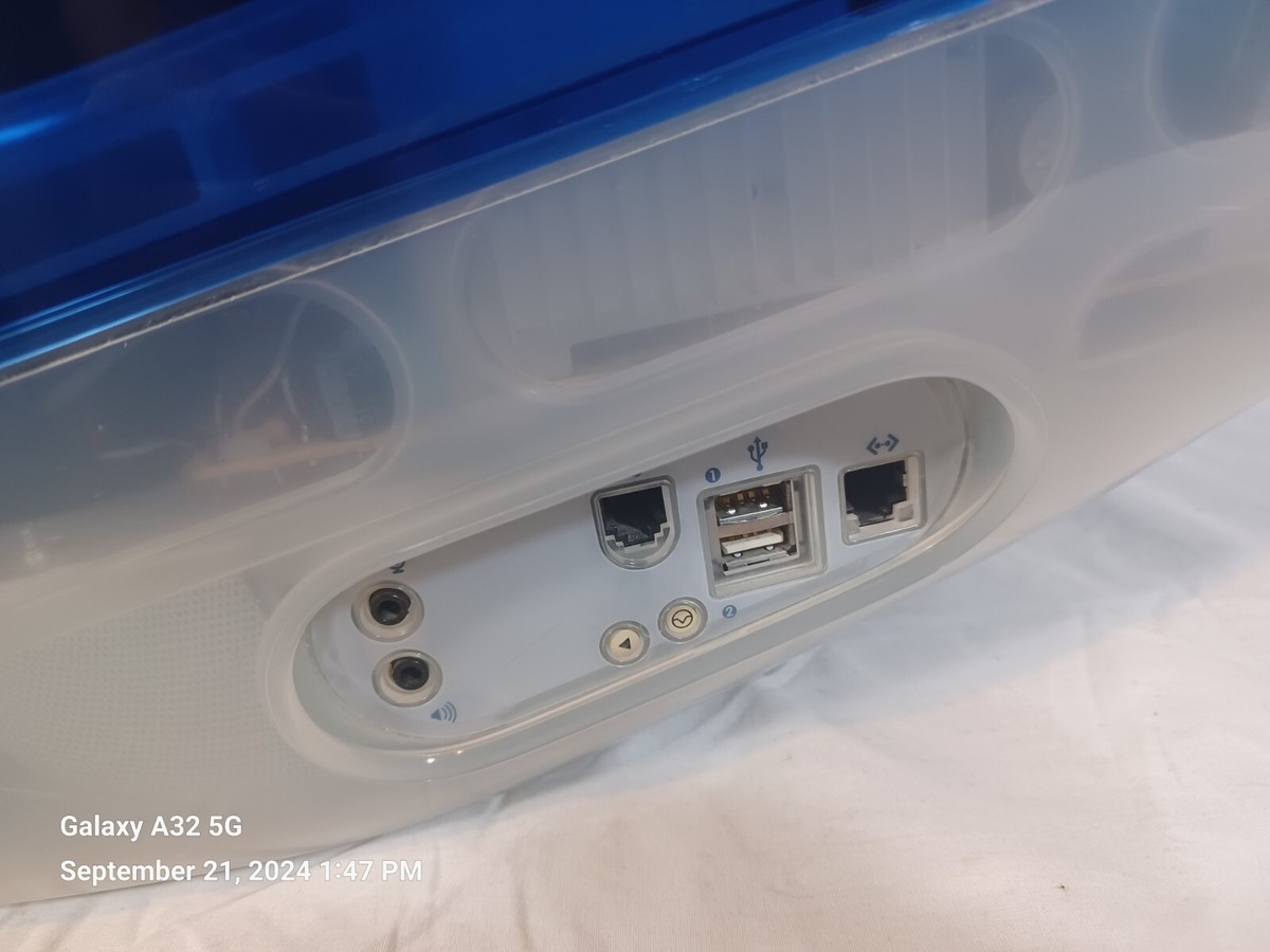 Vintage Apple iMac G3 Blue M5521 All In One Computer PC Mac Vintage Apple iMac G3 Blue M5521 All In One Computer PC Mac