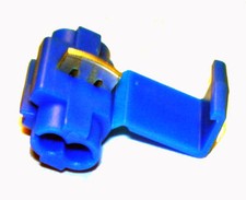 100 BLUE 18-14 AWG SCOTCH LOCK SPLICE TAP WIRE CONNECTORS - MADE IN USA