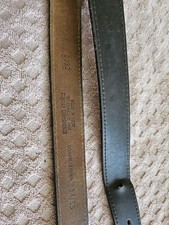 Men's Genuine Leather Dress Belt Size 34 Black Made In USA