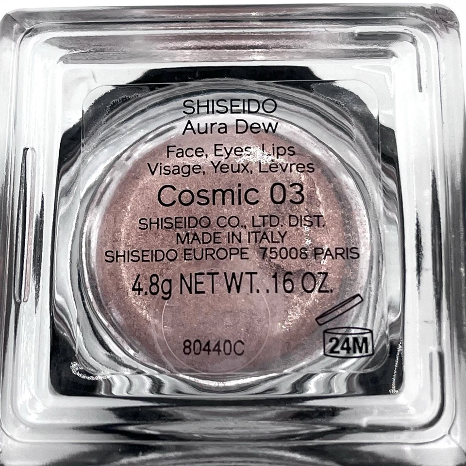 Shiseido COSMIC 03 Aura Dew Face Eyes Lips Makeup NIP Highlighter Shimmer - Image 3 of 4