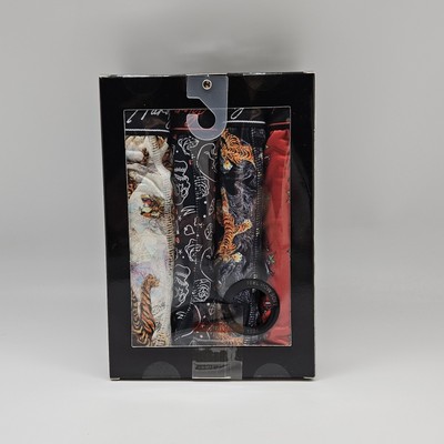 4 Pack ED HARDY Men's M XL Performance Microfiber Boxer Briefs Multicolor Prints