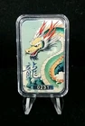 1 Troy Oz  Color Lucky Dragon  Silver Bar Art Bar Scottsdale 7506
